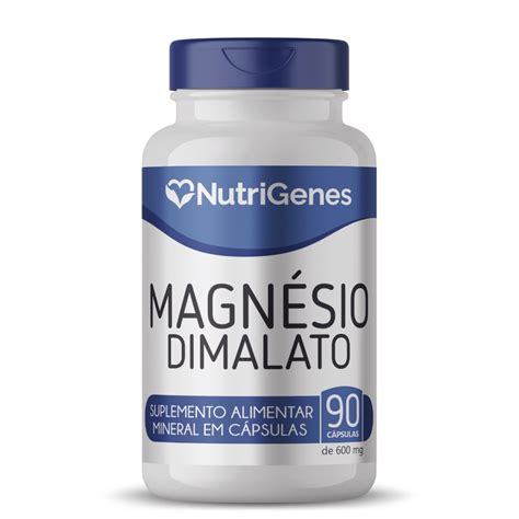 Magn Sio Dimalato C Psulas Mg Nutrigenes Linha Sa De