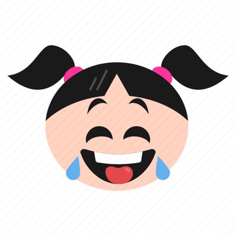 Emoji, emoticon, face, girl, laughing, smiley, women icon - Download on ...