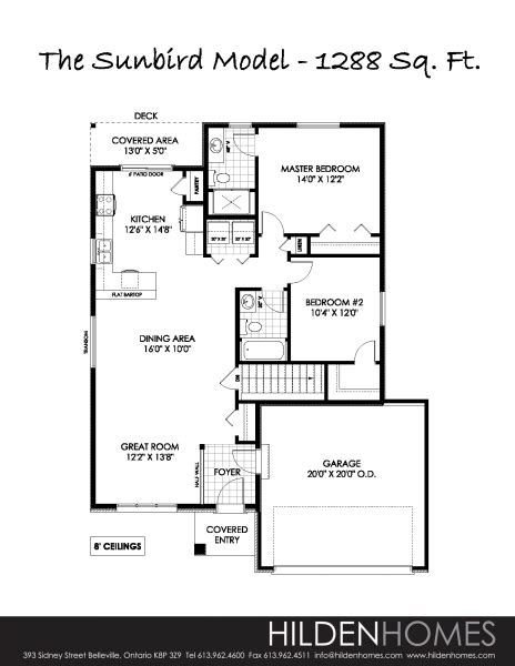 SUNBIRD 1288 PLAN - Hilden Homes