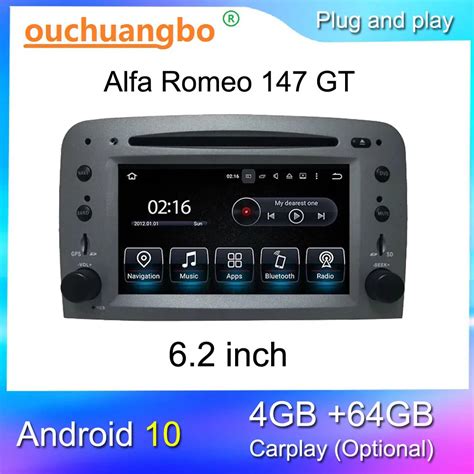 Ouchuangbo Radio Recorder Voor Inch Alfa Romeo Gt Android