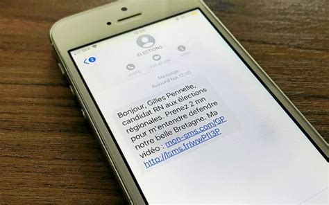 Régionales oui les candidats peuvent vous envoyer des SMS mais sous