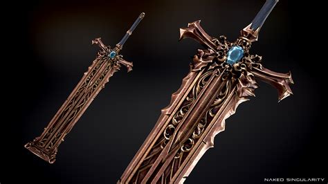 [swords] Dark Fantasy Greatsword Two Handed Sword Heavy Sword In Weapons Ue Marketplace