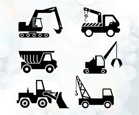 Construction Trucks Svg Instant Download SVG Eps Png - Etsy