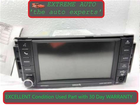 2012 2019 Dodge Caravan Radio Display Receiver Multimedia Sat Am Fm Cd