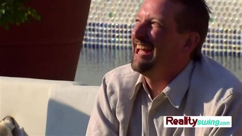 Leather And Black Lace Lingerie For A Slutty Swinger Babe