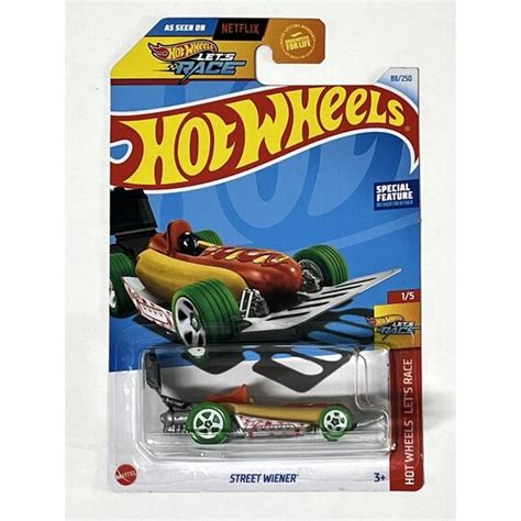 Hot Wheels Toys Hot Wheels Street Wiener Lets Race Car Toy Vehicle Collection Yellow Green