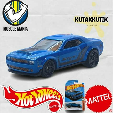飛行屋 全新品 Hot Wheels 風火輪小汽車 合金車 道奇 DODGE SRT DEMON肌肉車 蝦皮購物