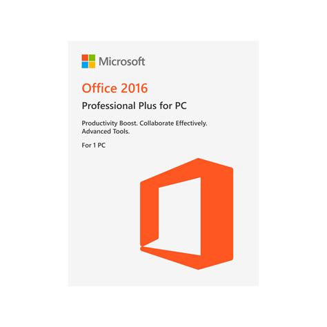 Microsoft Office 2016 Professional Plus Pc License