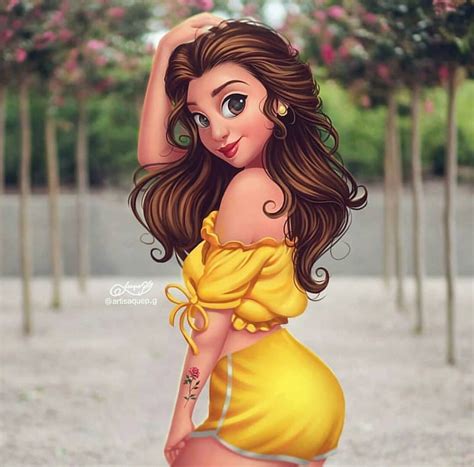 Princesas De Disney Modernas Bella - Hanamizu Wallpaper