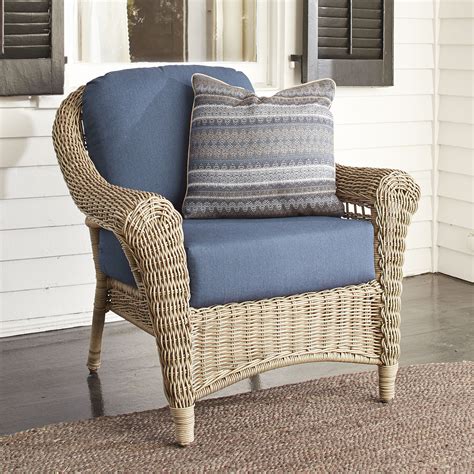 Birch Lane Lynwood Wicker Chair With Sunbrella® Cushions And Reviews Birch Lane