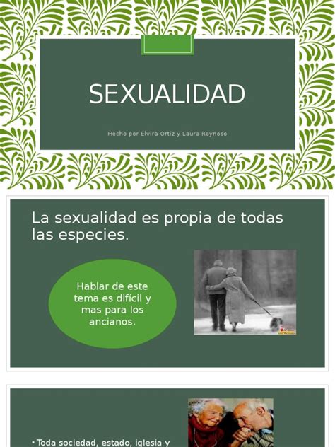 Sexualidad Adulto Mayor Pdf Vejez La Sexualidad Humana