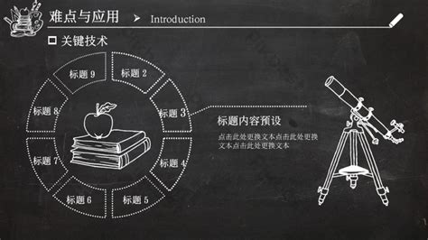 Blackboard Style Drawing Creative Fan Graduation Thesis Defense Ppt