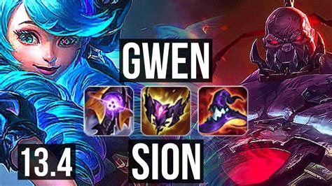 Gwen Vs Sion Top Rank Gwen Euw Challenger Youtube