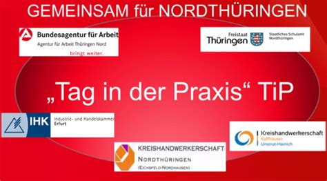 Tag in der Praxis TiP Agentur für Arbeit Thueringen Nord