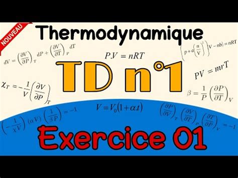 Exercice Td Thermodynamique D Riv Es Partielles S Smp