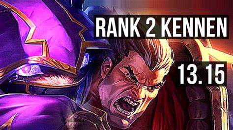 KENNEN Vs DARIUS TOP Rank 2 Kennen 4 0 4 1 8M Mastery 900 Games