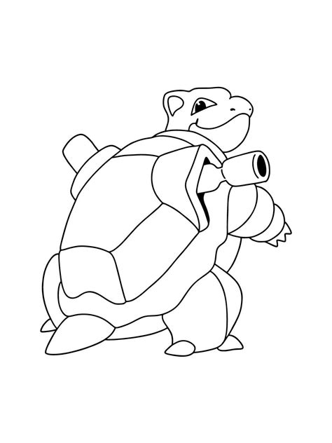 Blastoise Vs Charizard Coloring Pages