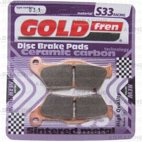 Goldfren S33 Ceramic Carbon Rear Right Brake Pads For KTM SM R 990 2009