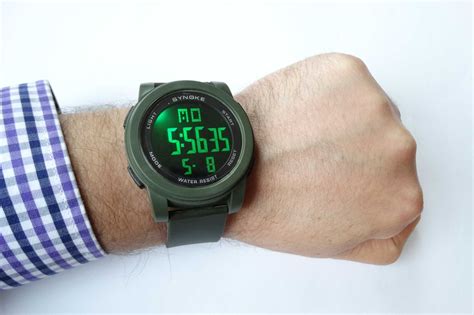 Du Y Sportowy Zegarek Wojskowy Synoke Elektroniczny Zielony Army Green