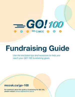 Fillable Online Fundraising Checklist Set Goals For Your Next