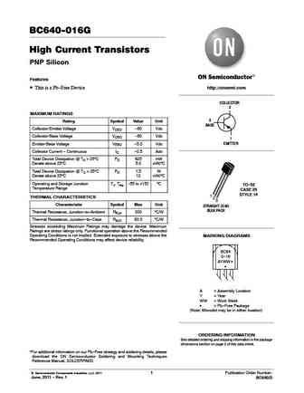 BC640 Datasheet and Replacement, Transistor Equivalent Finder, Cross ...