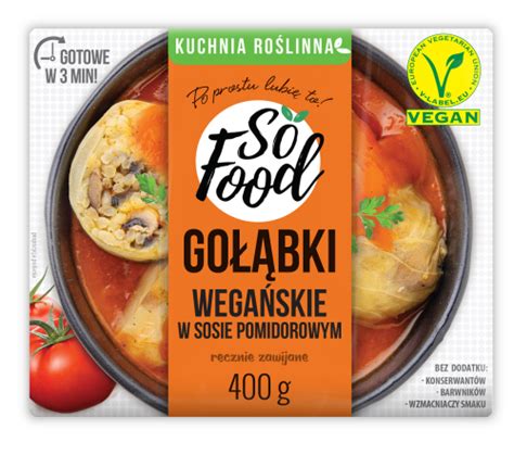 Gołąbki wegańskie danie gotowe 400g SoFood DANIA GOTOWE Kup teraz