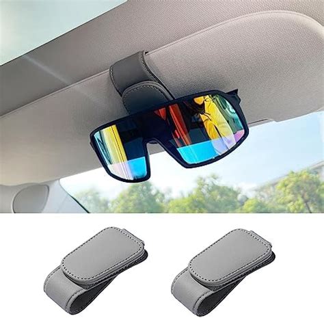 Car Sunglasses Holder Pack Glasses Hanger Clip For Car Sun Visor