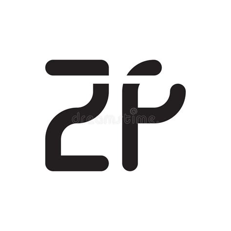 Icono Del Logotipo Del Vector De Letra Inicial De Zf Ilustración Del