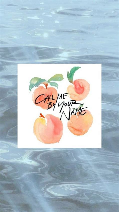 call me by your name peach background