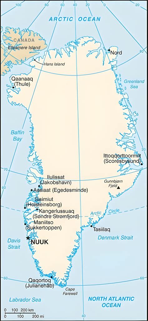 Quelles Sont Les Principales Villes Et Villages Du Groenland