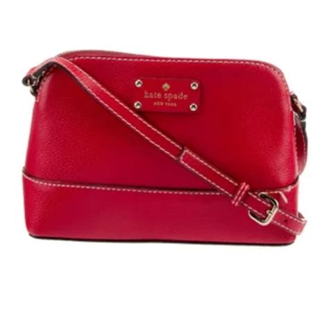 Kate Spade Bags Kate Spade Red Genuine Leather Crossbody Small Bag Purse Used Poshmark