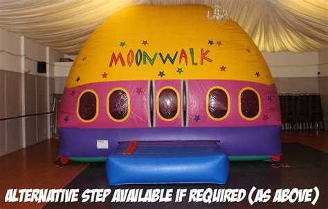 Bb 031 25x30x17ft Moonwalk Dome Pink Purple And Yellow Showmans