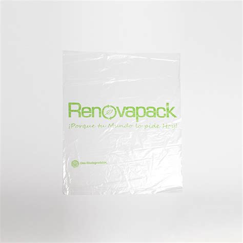 Bolsa Transparente Biodegradable 47x60 Desechables Biodegradables