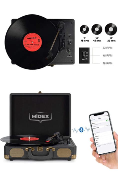 Midex Mtx Bk Nostaljik Retro Pikap Plak Alar Arjl Bluetooth Aux