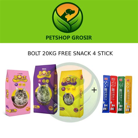 Jual Makanan Kucing Bolt Tuna Salmon Ikan Donat Bulat 20KG