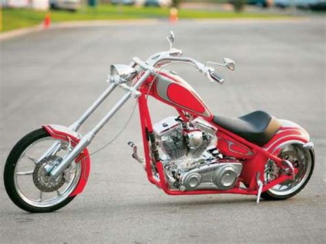 Clean Red Custom Chopper Totally Rad Choppers