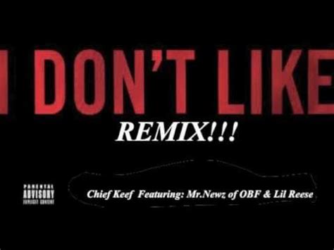 MrNewz Chief Keef Ft Lil Reese I Dont Like Remix Freestyle YouTube