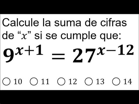 2491 Ejercicio resuelto sobre ecuación exponencial con potencias