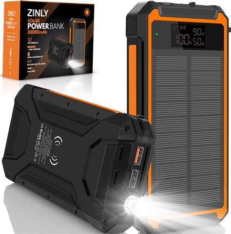 Solar Powerbank Mah Charger Zonneenergie Iphone En Samsung