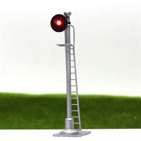 Jtd R Pcs Model Railroad Train Signals Light Block Signal Red O