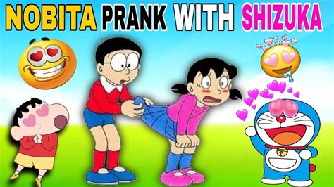 Shin Chan And Nobita Game Nobita Dangerous Prank With Shizuka