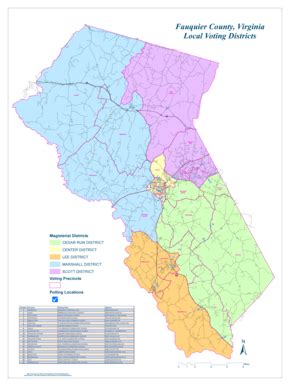 Magisterial District Map - Fauquier County - Fauquiercounty - Fill and Sign Printable Template ...