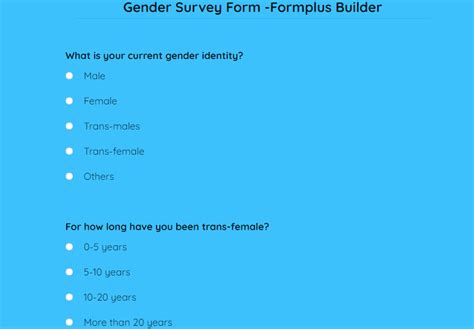 25 Ways To Write Gender Survey Questions