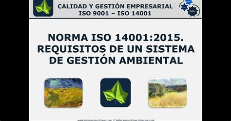 Calidad Y GestiÓn Empresarial Iso 9001 E Iso 14001 Requisitos De