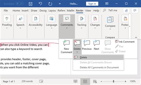 How To Remove Comments And Accept All Changes In Word