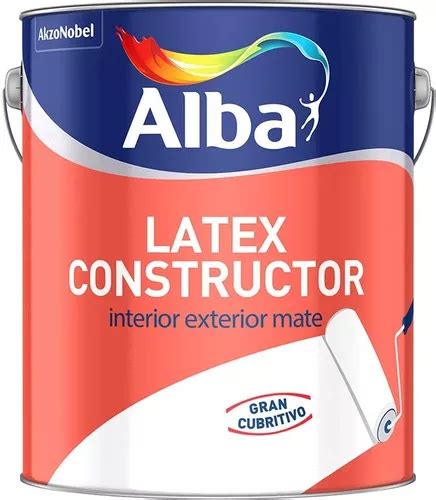 Tinta De L Tex Para Interior Exterior Alba Constructor Lts