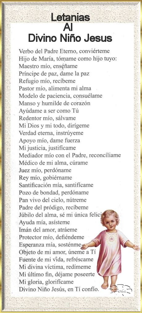 DIVINO NIÑO Oraciones al Divino Niño Jesús en imágenes