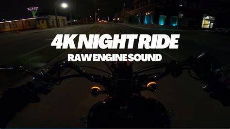 Night Ride 4k 1100cc Raw Engine Sound Honda Shadow Spirit Youtube