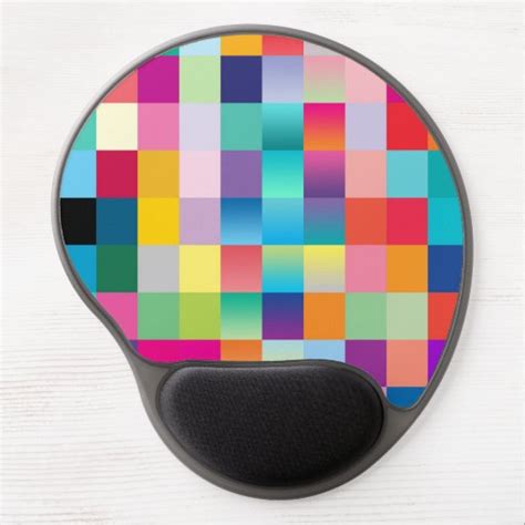 Multi Colored Design” Gel Mouse Pad Zazzle