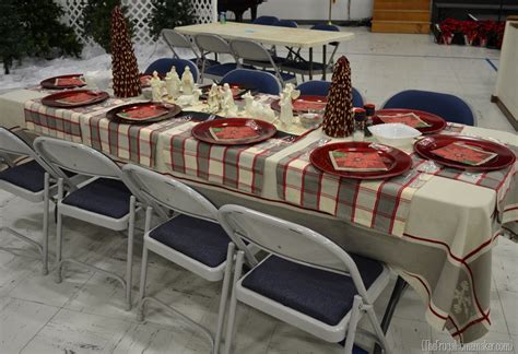 Christmas Dinner table ideas (from our church’s Christmas Dinner Celebration)